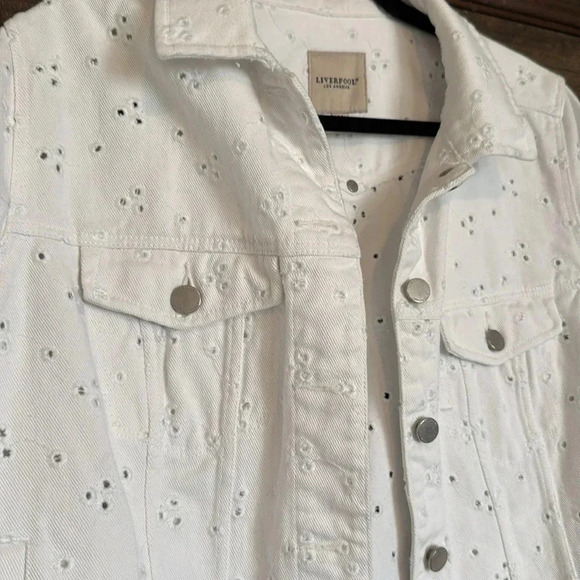 Liverpool Los Angeles White Jean Jacket - Medium. GUC - Picture 2 of 9